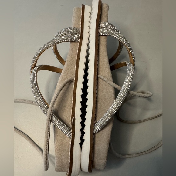 G Fusion Rhinestone Wrap Sandals - Size 7 | Italian-Made - Picture 12 of 15